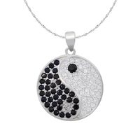 Collar + Colgante Yin Yang Plata Fina Ley 925 Circones