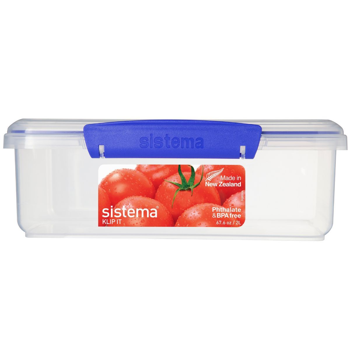 SISTEMA - Pack 6 Tapers Rectangulares Sistema Azul 2 Litros