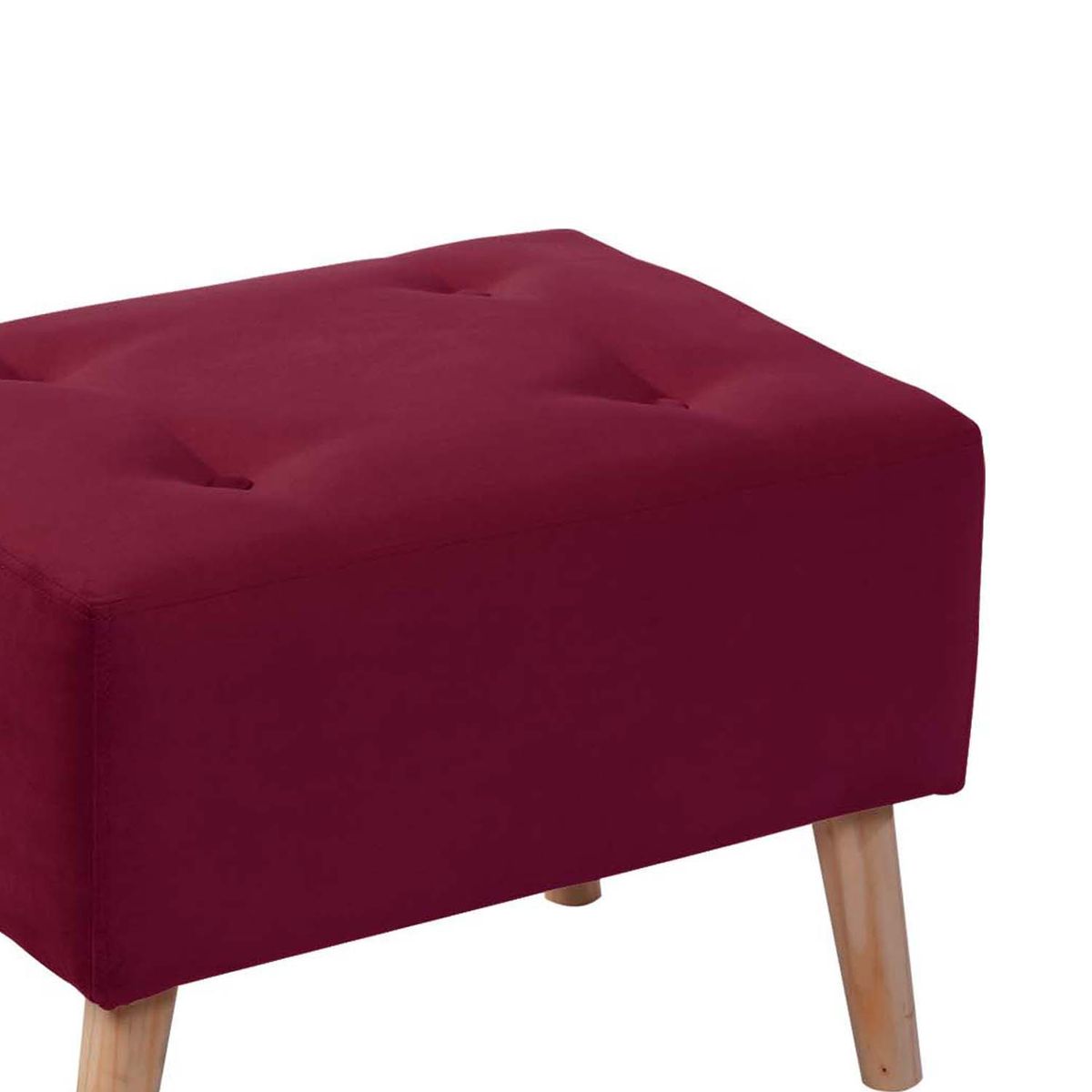 LATAM HOME - POUF NIZA TELA VELVET BURDEO