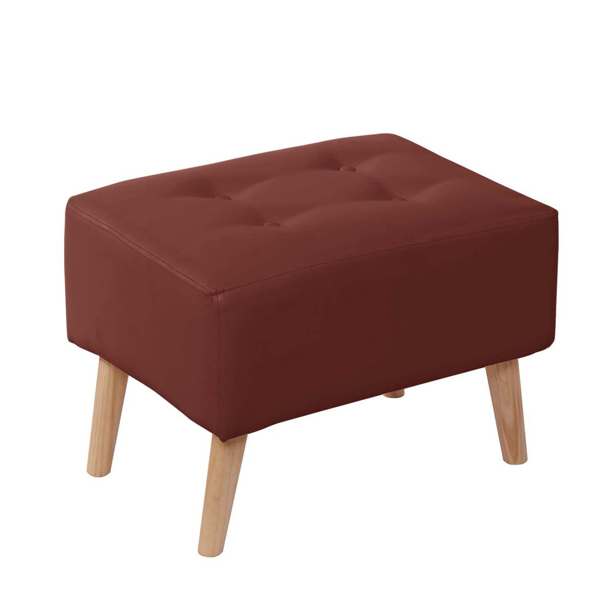 LATAM HOME - Pouf Niza PU Chocolate