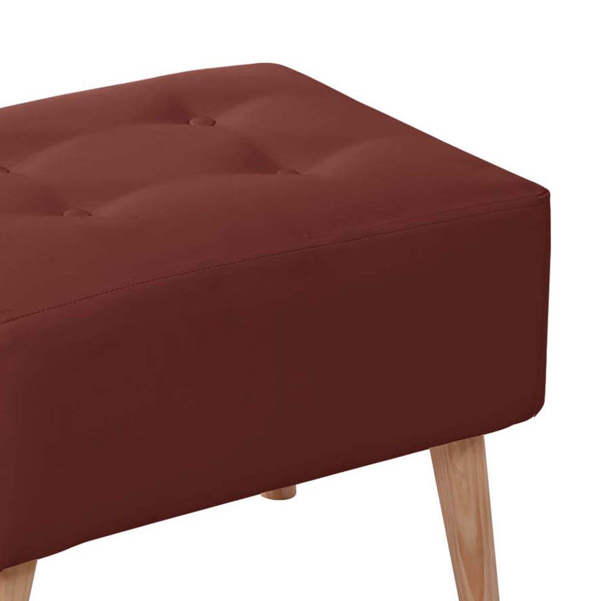 LATAM HOME - Pouf Niza PU Chocolate