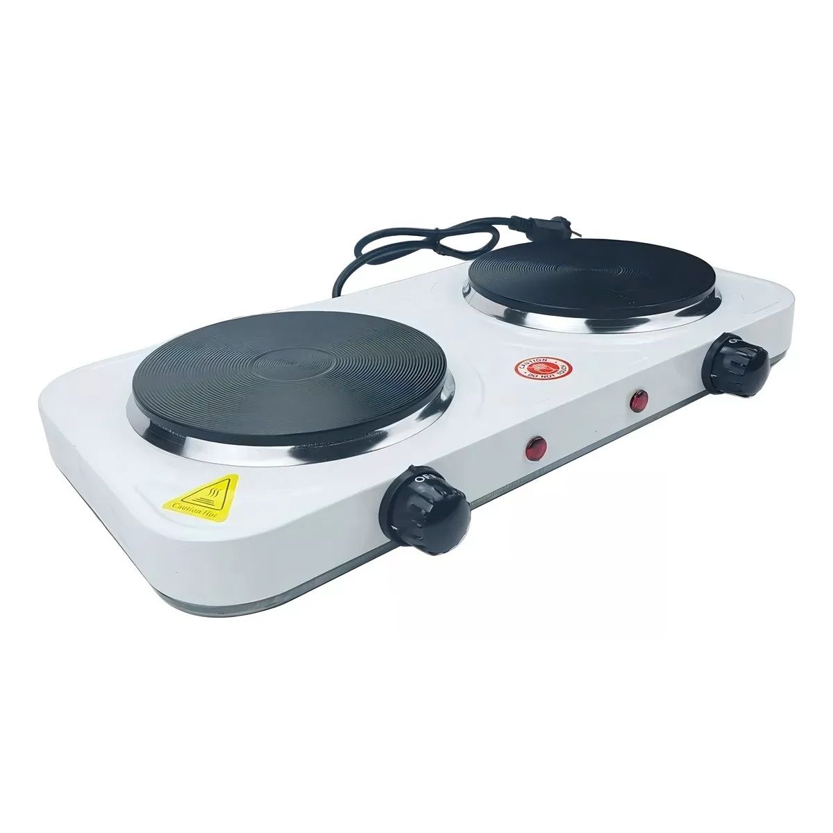 GENERICO - Cocina Eléctrica Encimera Doble Plato 2000 Watts