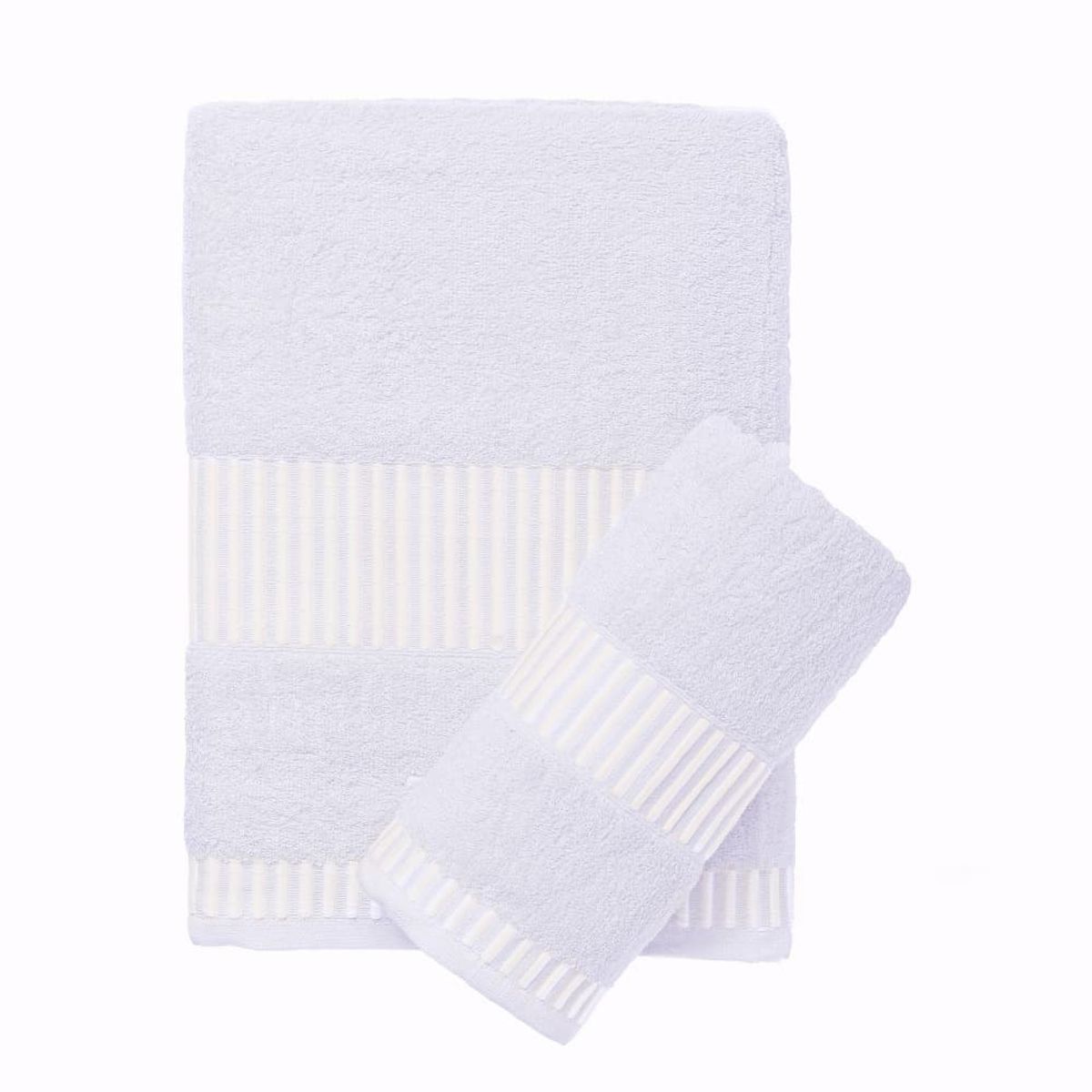 MASHINI - Set 2 Toallas Egyptia 460 grs Blanco