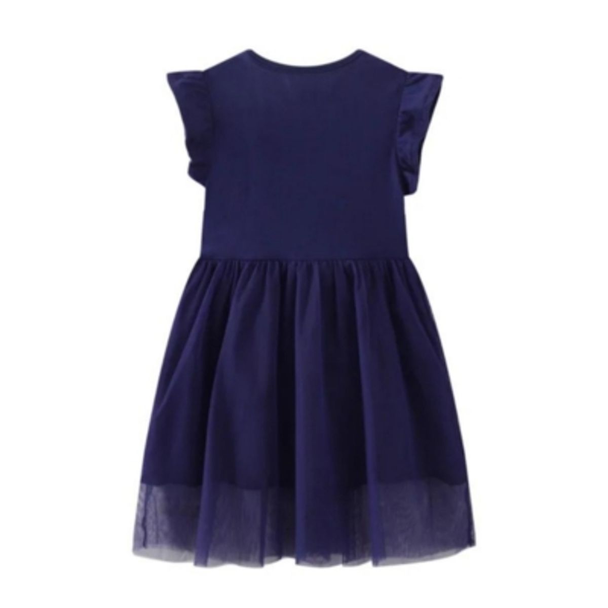 JUMP KIDS - Vestido Manga Corta y Tul Niña Jump Kids Pajaros.-