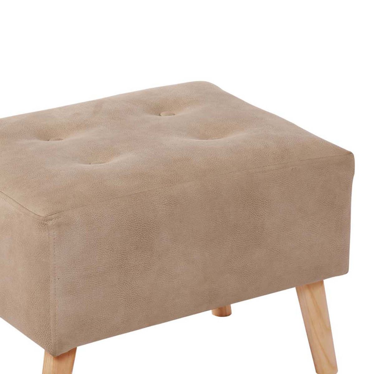 LATAM HOME - Puff Latam Home Niza Kentucky Beige 45x60x45 cm