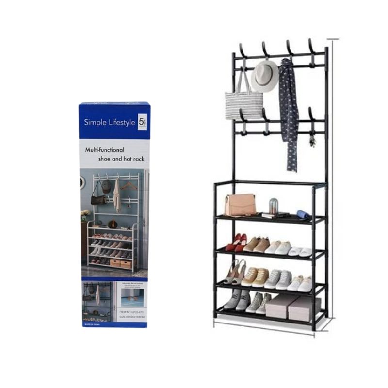 GENERICO - Perchero Multifuncional Zapatera Organizador Ropa Zapatos