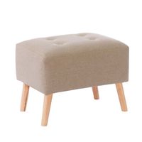 Puff Niza Lino Natural, 60x45x45 cm