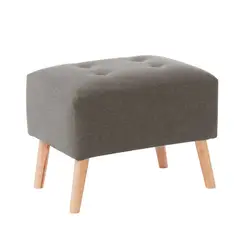 LATAM HOME - POUF NIZA LINO GRIS OSCURO