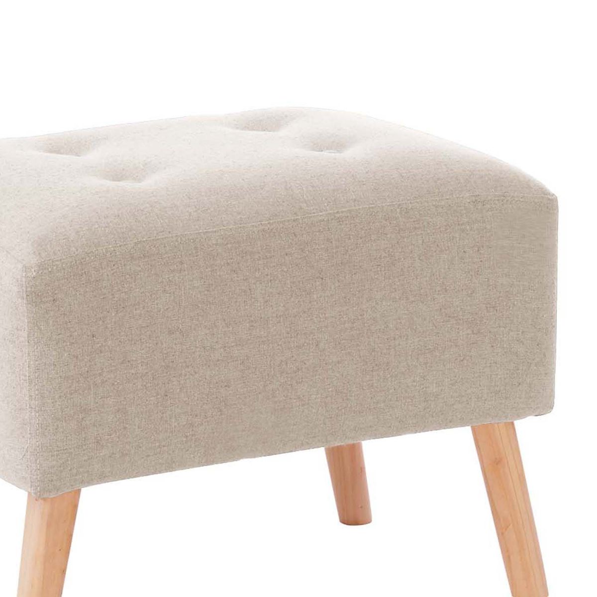LATAM HOME - Pouf Niza Lino Blanco