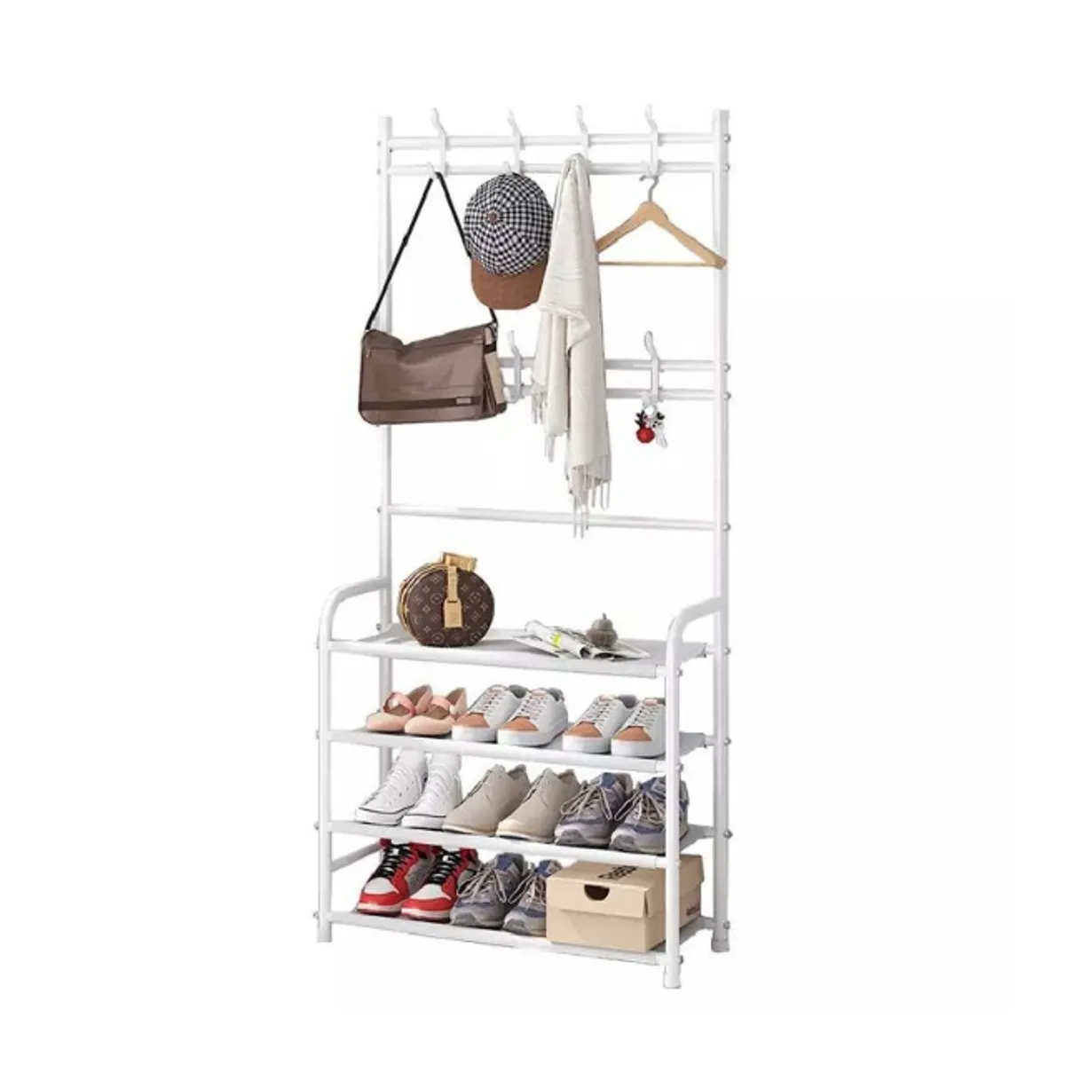 GENERICO - Perchero Multifuncional Zapatera Organizador Ropa Zapatos