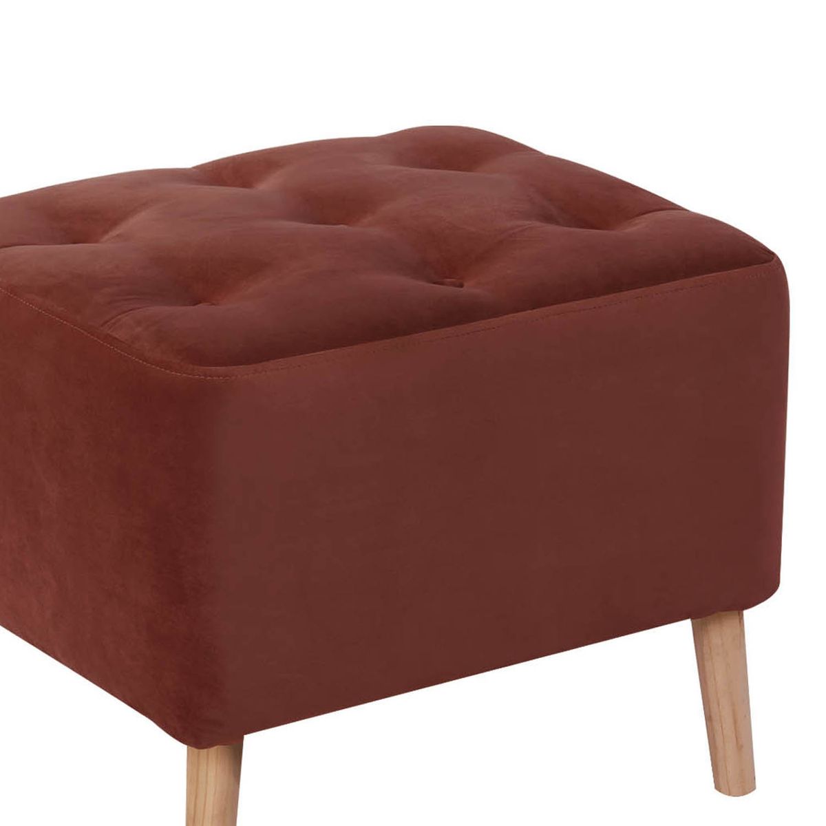 LATAM HOME - Pouf Lyon Tela Velvet Chocolate