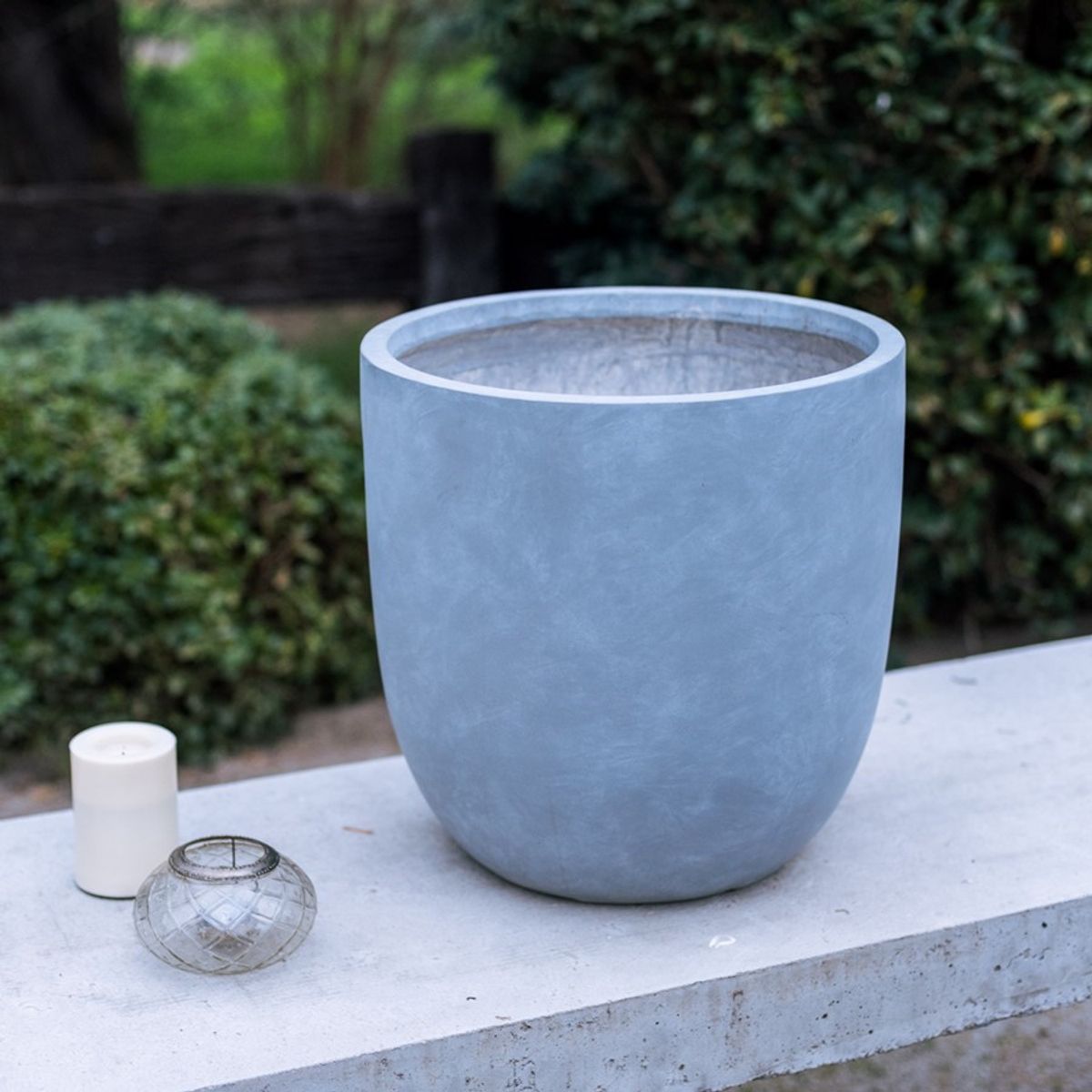 VADELL - Macetero ovalado L color gris