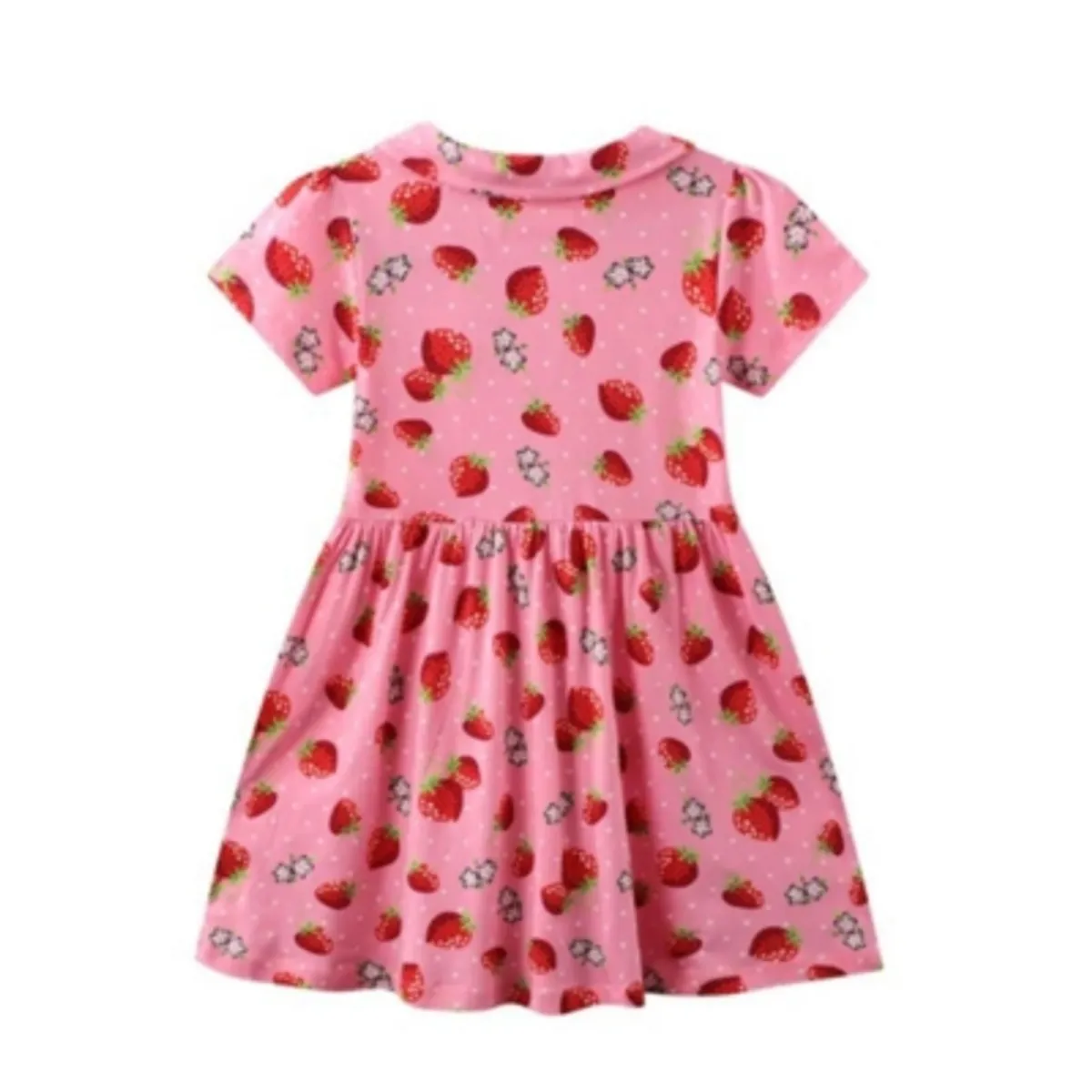 JUMP KIDS - Vestido Manga Corta Niña Frutilla Rosa Jump Kids