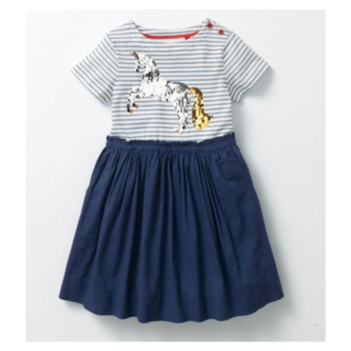 JUMP KIDS - Vestido Manga Corta Niña Falda Unicornio Jump Kids