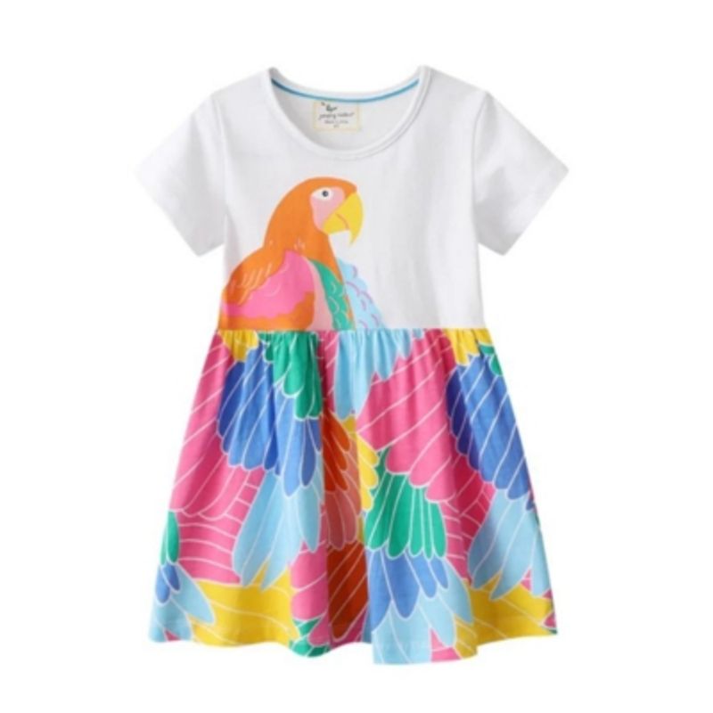 JUMP KIDS - Vestido Manga Corta Niña Loro Jump Kids