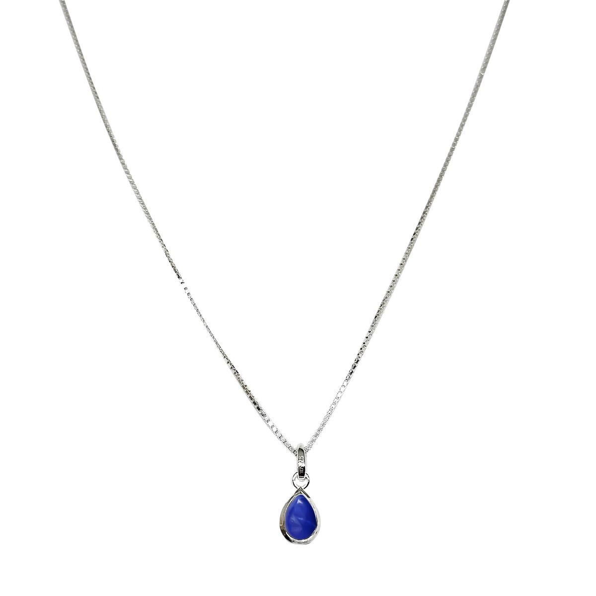 ANDREA COGGIOLA JOYAS - Collar Meena Gota Lapislázuli Plata Fina 925