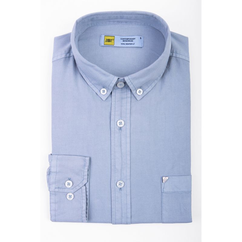 NEW MAN - Camisa Mataro Celeste New Man