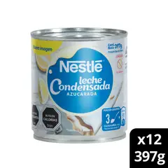 NESTLE - Leche Condensada 397g Tarro Pack X12