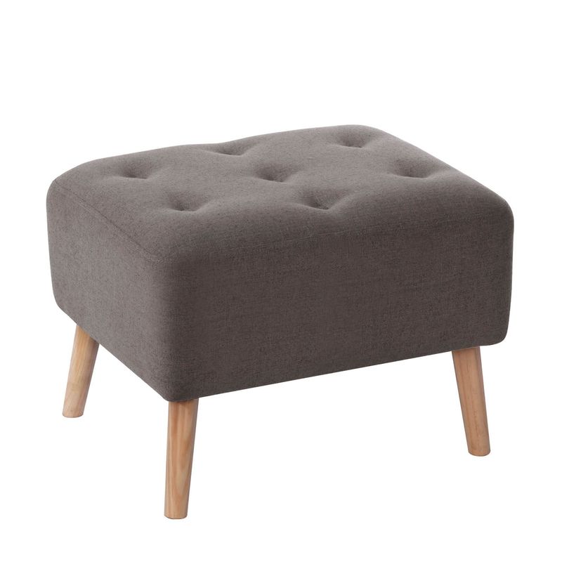 LATAM HOME - POUF LYON LINO GRIS OSCURO