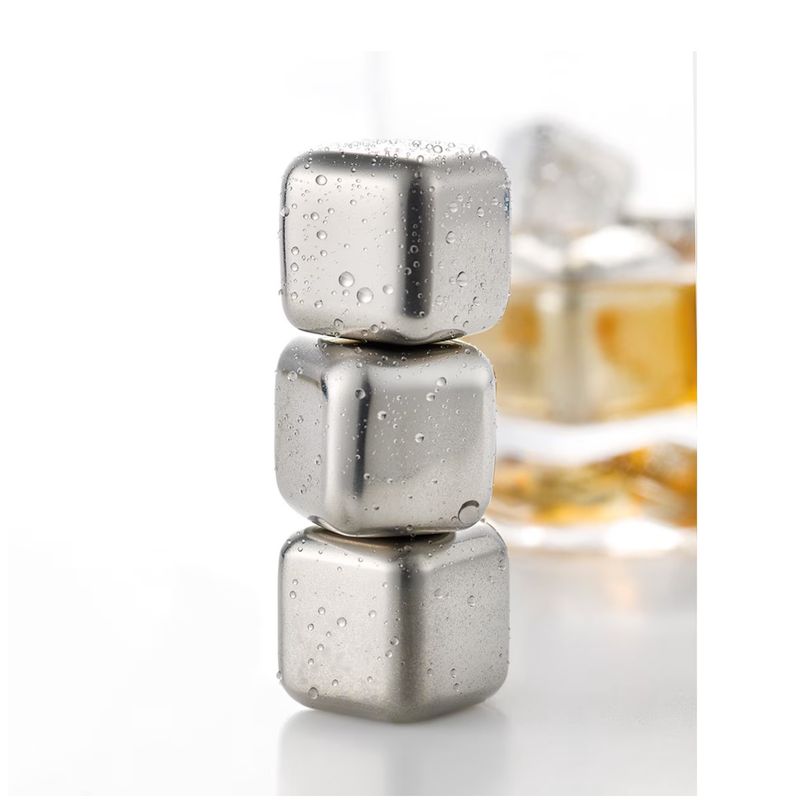 GENERICO - Cubos De Hielo De Acero Inoxidable Cubitos Reutilizables