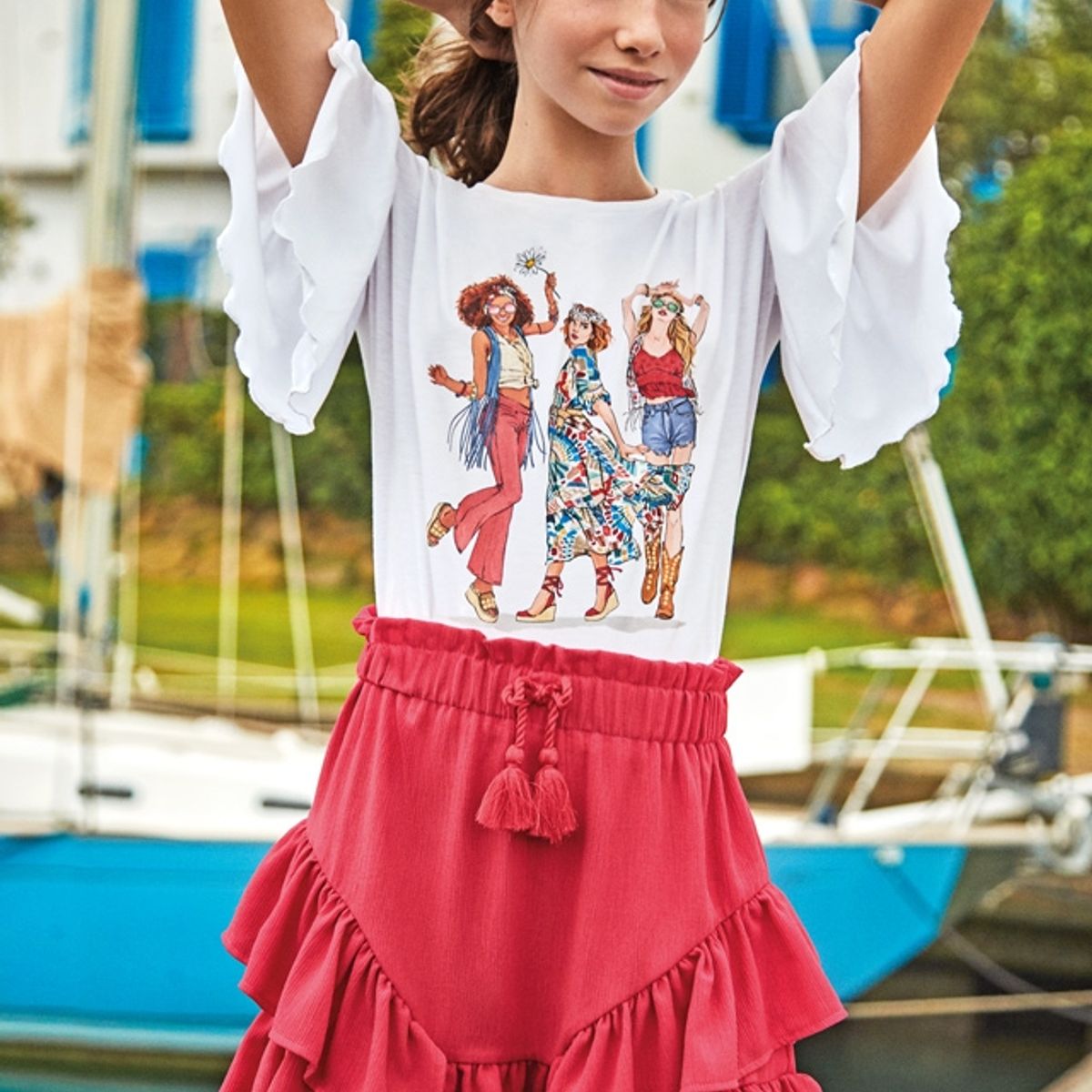 MAYORAL - Falda con volantes para chica