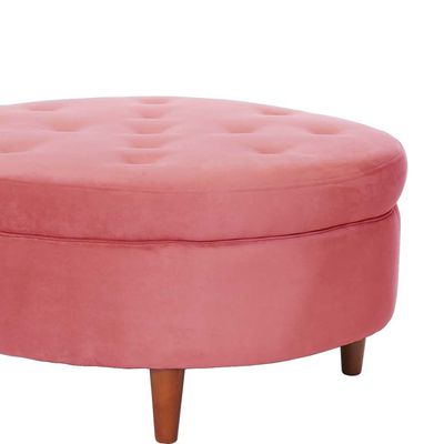 Imagen 2 del producto Pouf Paris Tela Velvet Palo Rosa