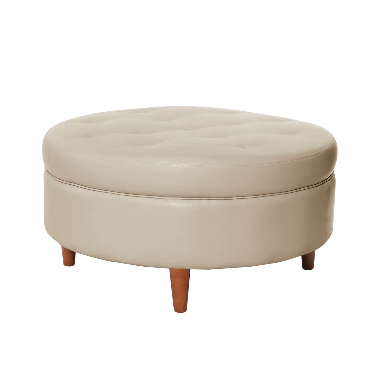 LATAM HOME - POUF PARIS PU  BEIGE