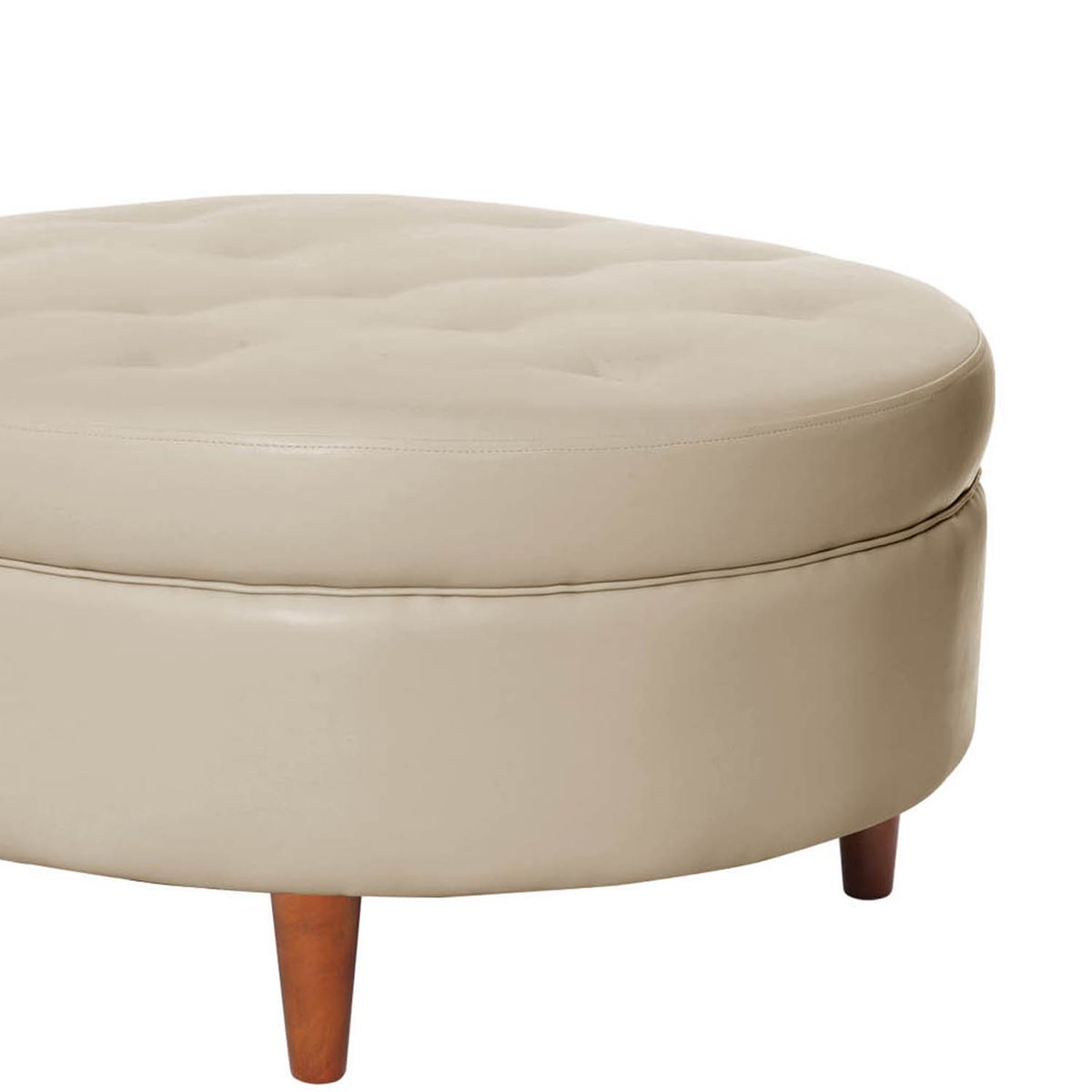 LATAM HOME - POUF PARIS PU  BEIGE