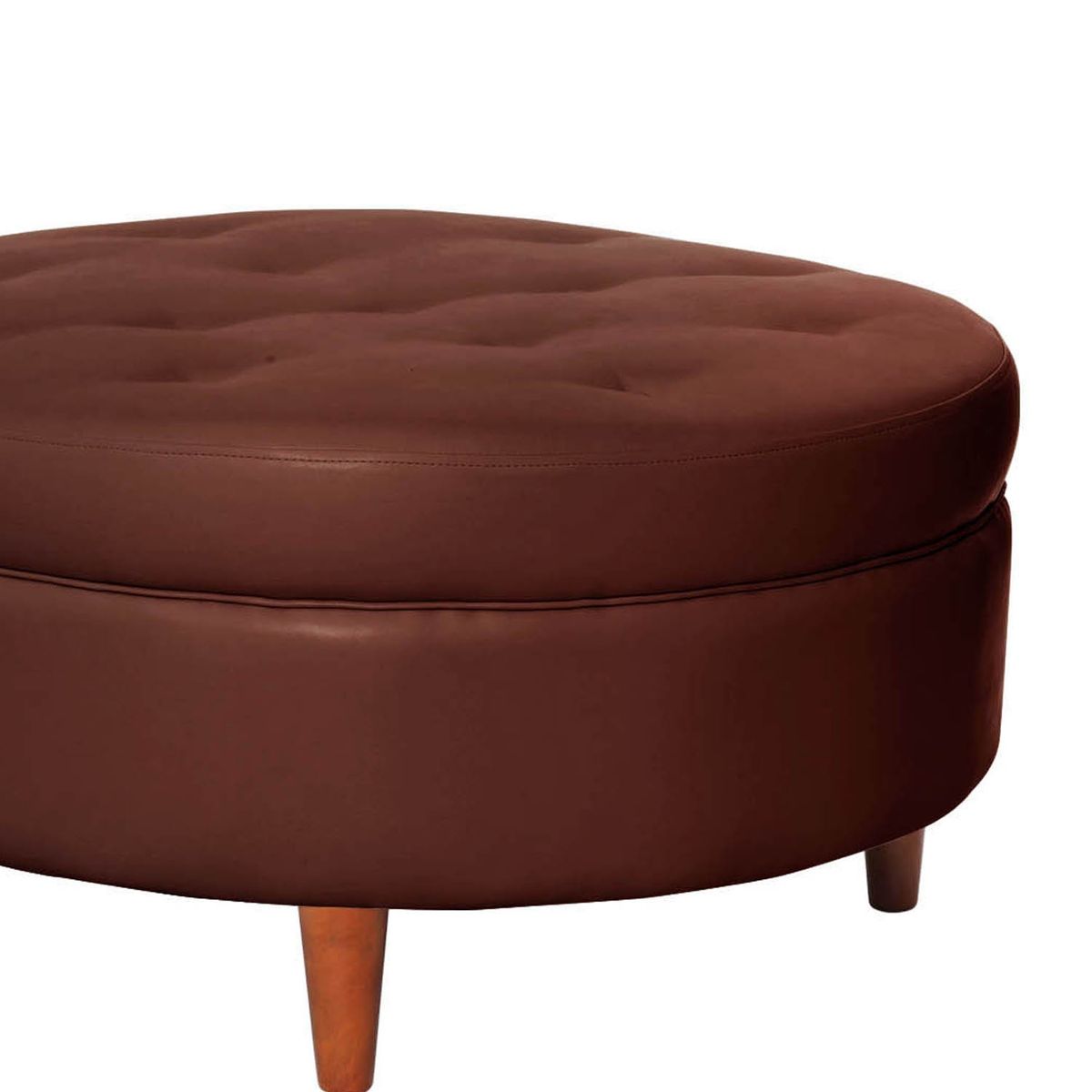 LATAM HOME - Pouf Paris PU Chocolate