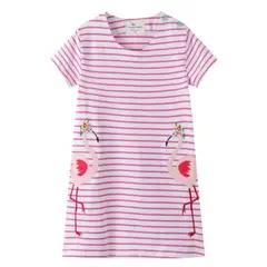 JUMP KIDS - Vestido Manga Corta Niña Flamenco