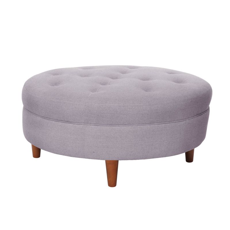 LATAM HOME - POUF PARIS LINO GRIS CLARO