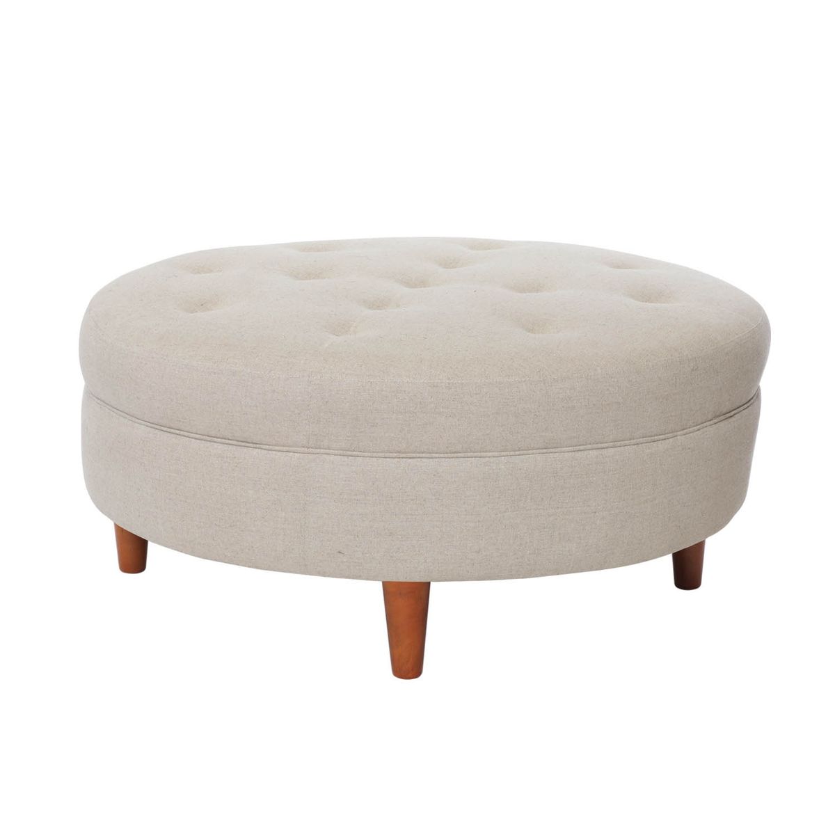 LATAM HOME - Pouf Paris Lino Blanco