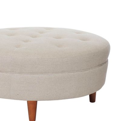 Imagen 2 del producto Pouf Paris Lino Blanco