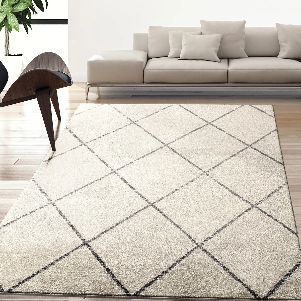 MODA ALFOMBRAS - Alfombra Florida Blanca 200 X 290 Cm