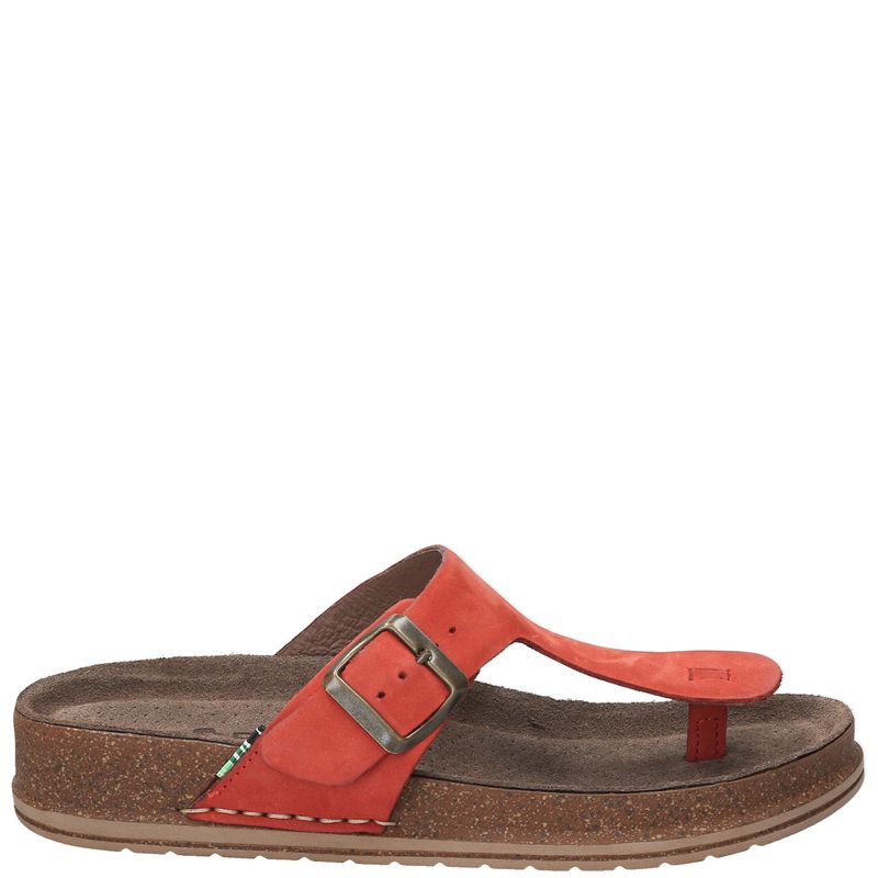 ROCKFORD - Sandalia Cuero Mujer Salvario Rojo ROCKFORD