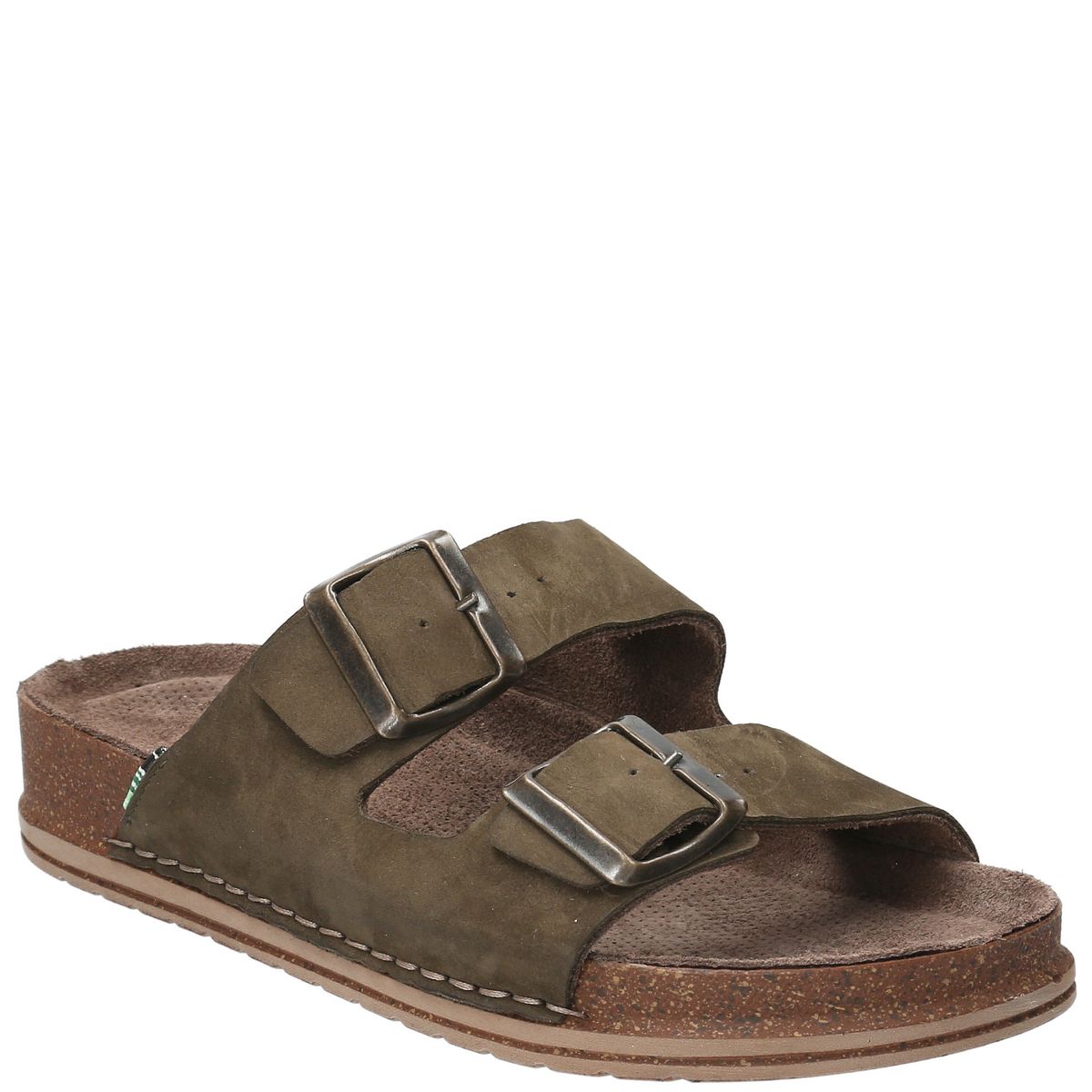 ROCKFORD - Sandalia Cuero Mujer Rosine Verde ROCKFORD