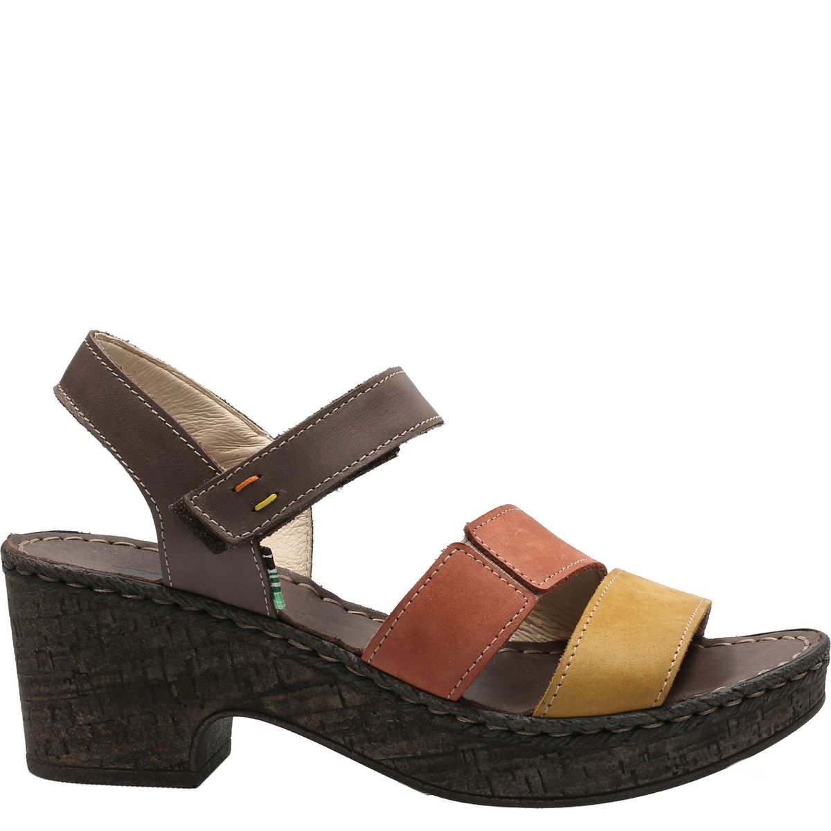 ROCKFORD - Sandalia Cuero Mujer Whitehaven Café ROCKFORD