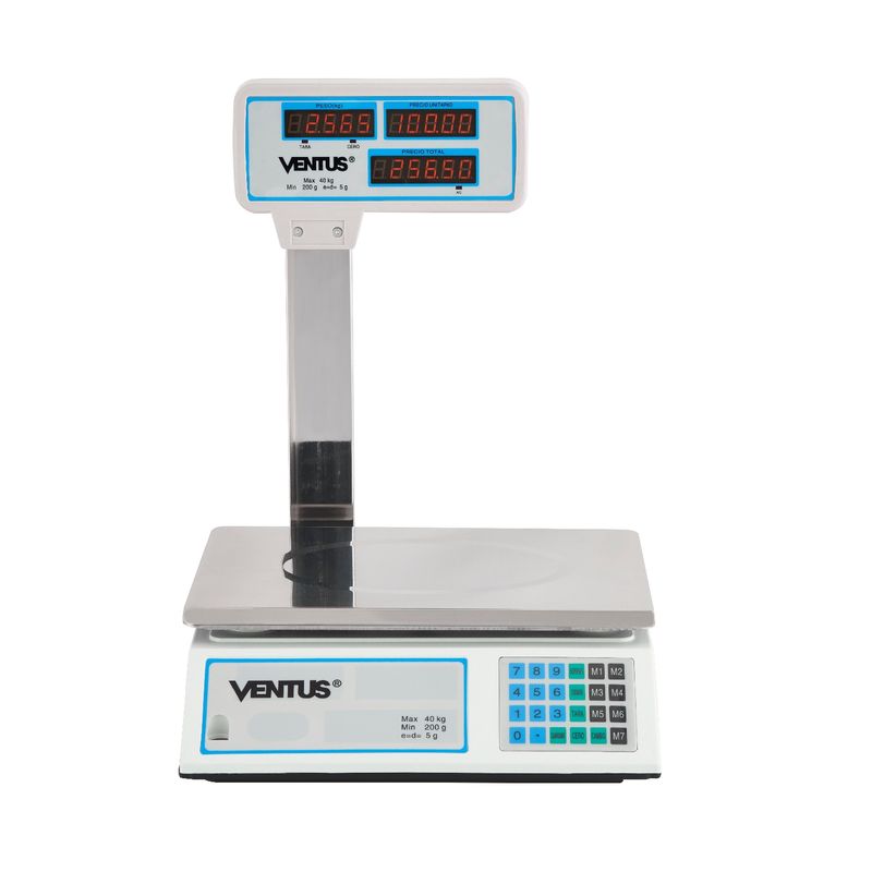 VENTUS - Balanza Digital 40 kg Visor Aéreo Ventus