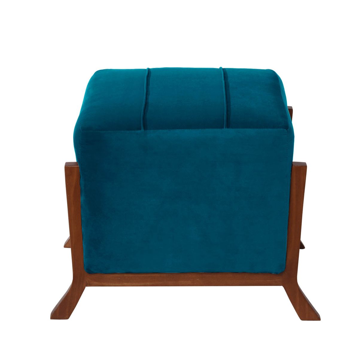 LATAM HOME - Pouf Marsella Tela Velvet Azul Petroleo