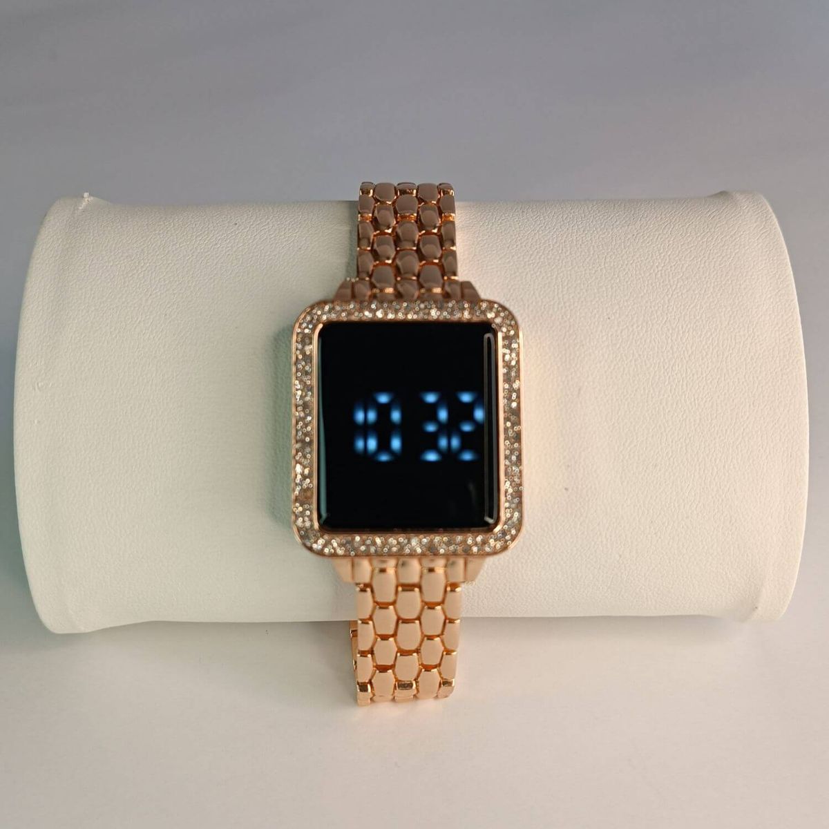 GENERICO - Reloj digital led touch con diamantes de imitación de lujo para mujer
