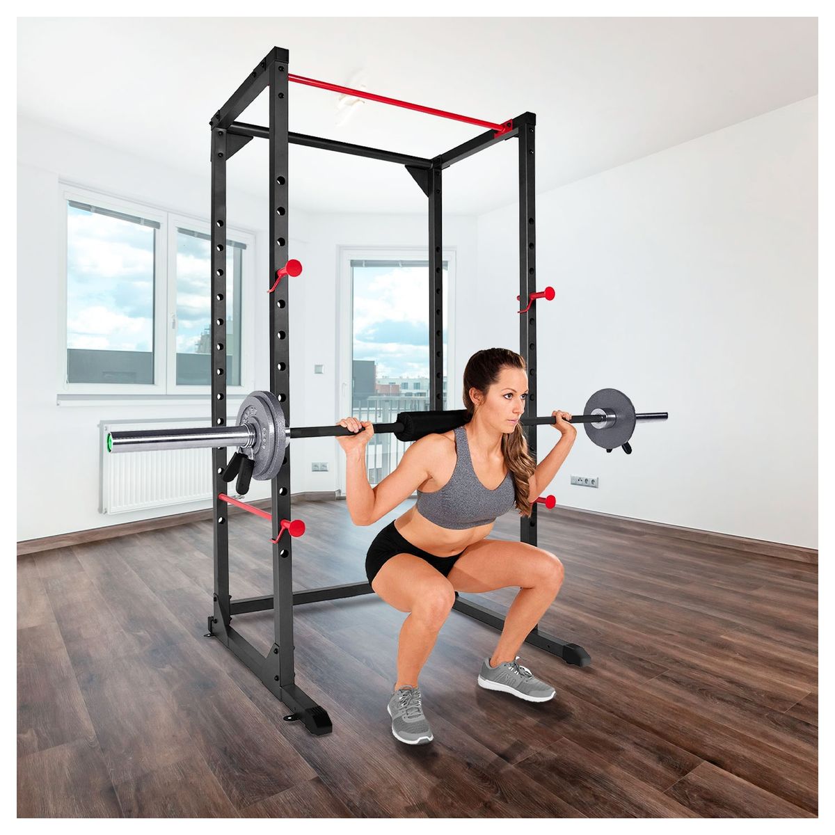 ATLETIS - Jaula de Fuerza Soporte para Sentadillas