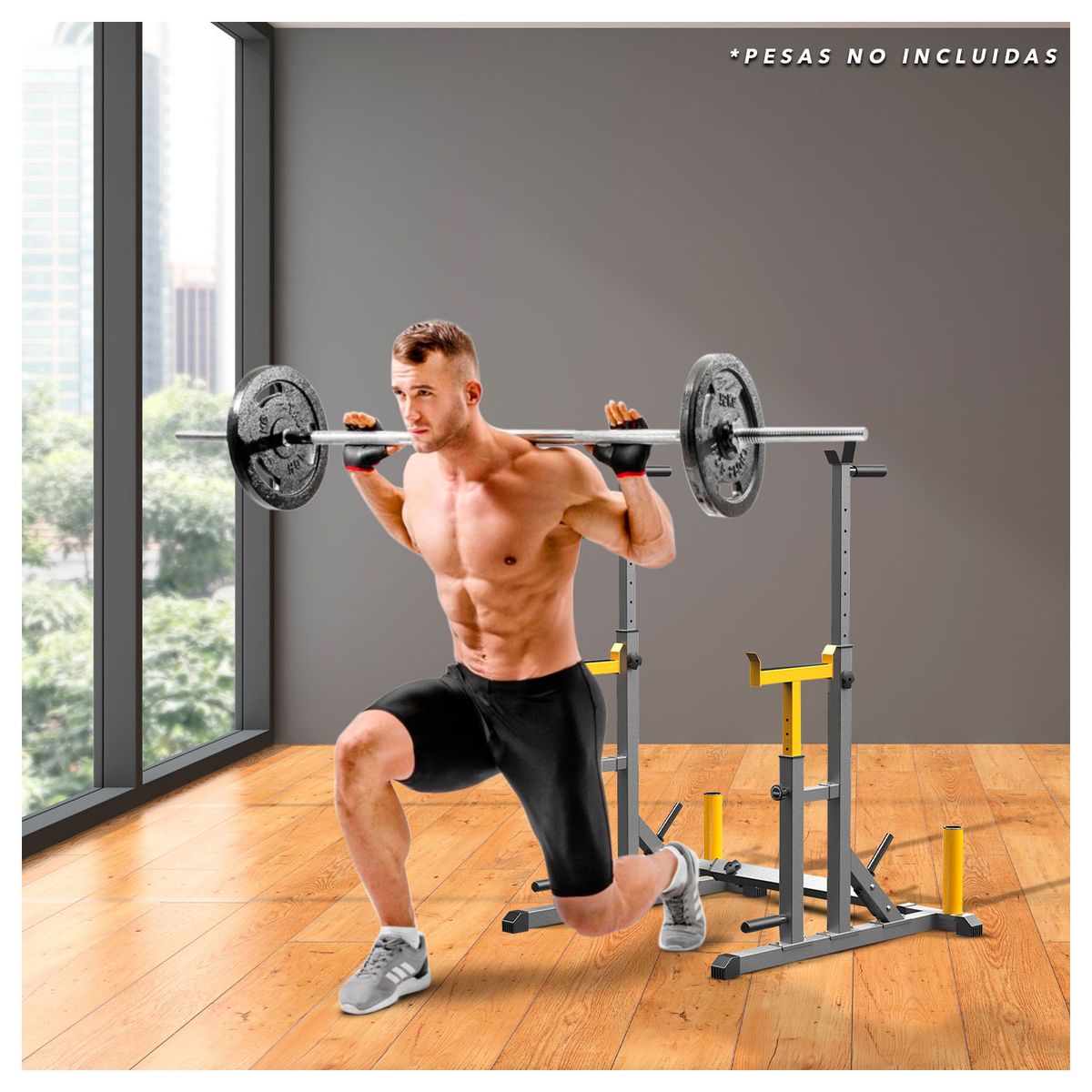 ATLETIS - Squat Rack Multifuncional Power Sentadillas Press