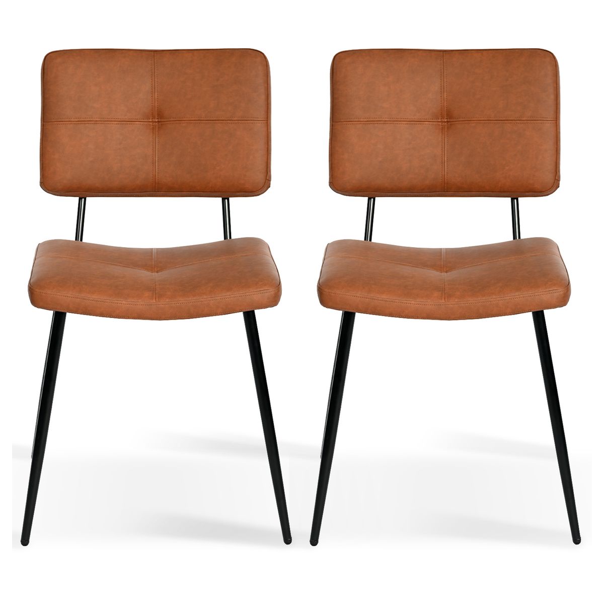 NOVAHUS - Pack 2 Silla Comedor  Karomi Vintage PU