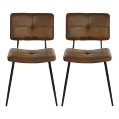 NOVAHUS - Pack 2 Silla Comedor Karomi Vintage PU