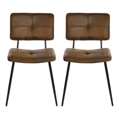 NOVAHUS - Pack 2 Silla Comedor Karomi Vintage PU