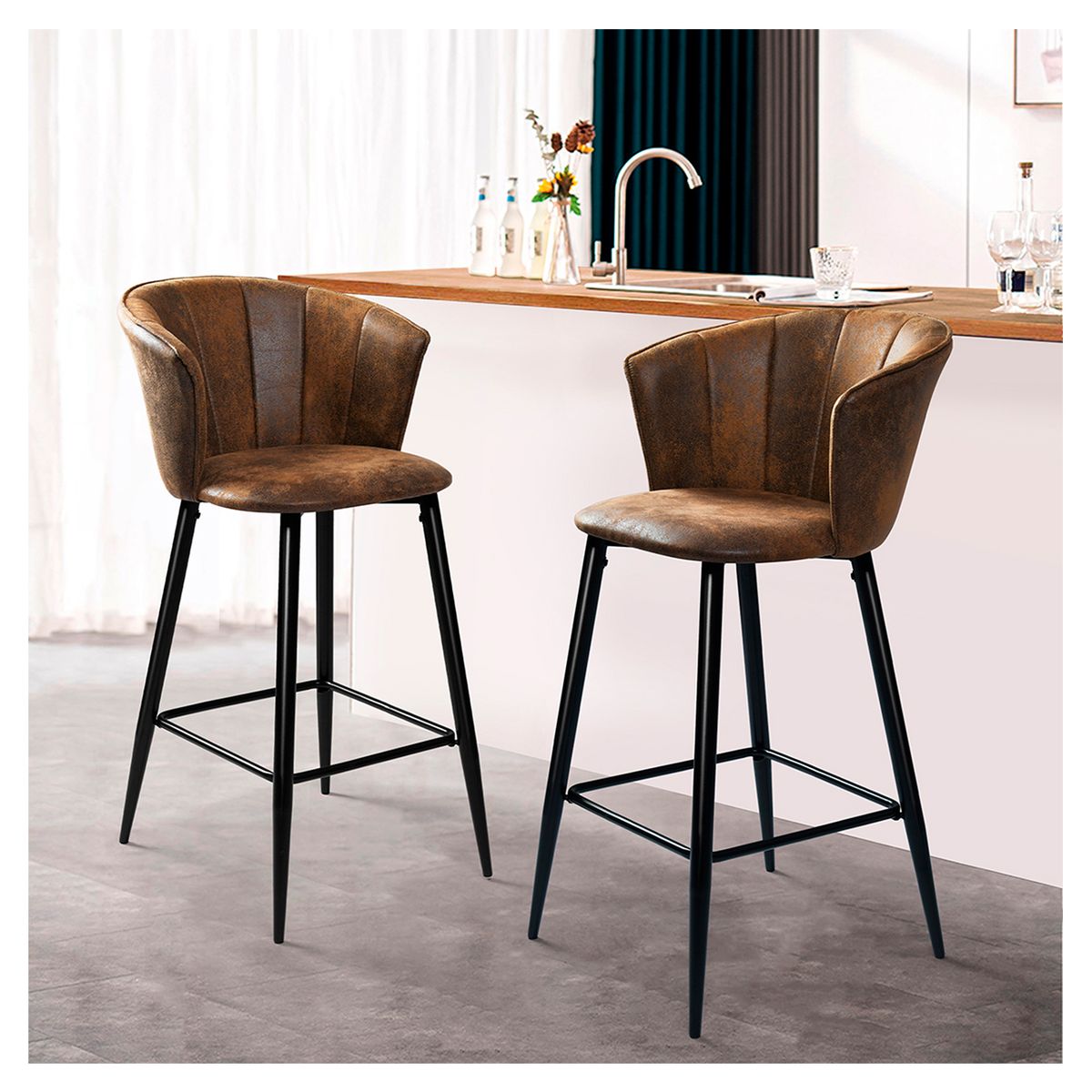 NOVAHUS - Pack 2 Piso de Bar Doncic Café