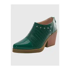 DINASTELLA - Botin puntiagudo tachas Verde