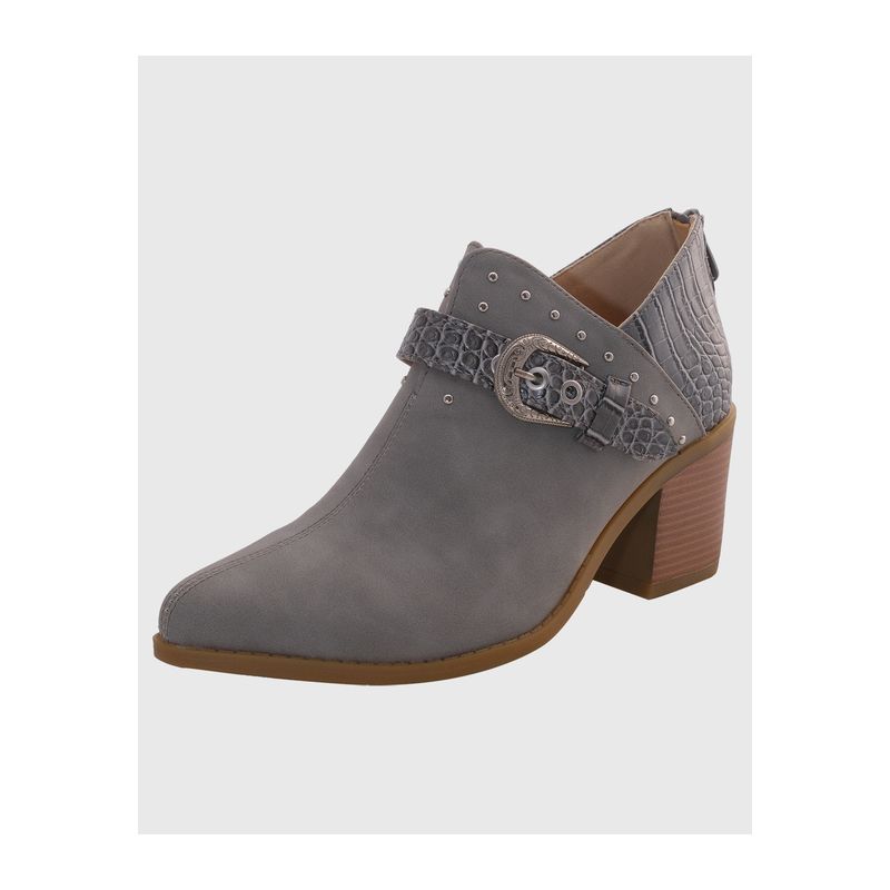 DINASTELLA - Botin campero hebilla Gris