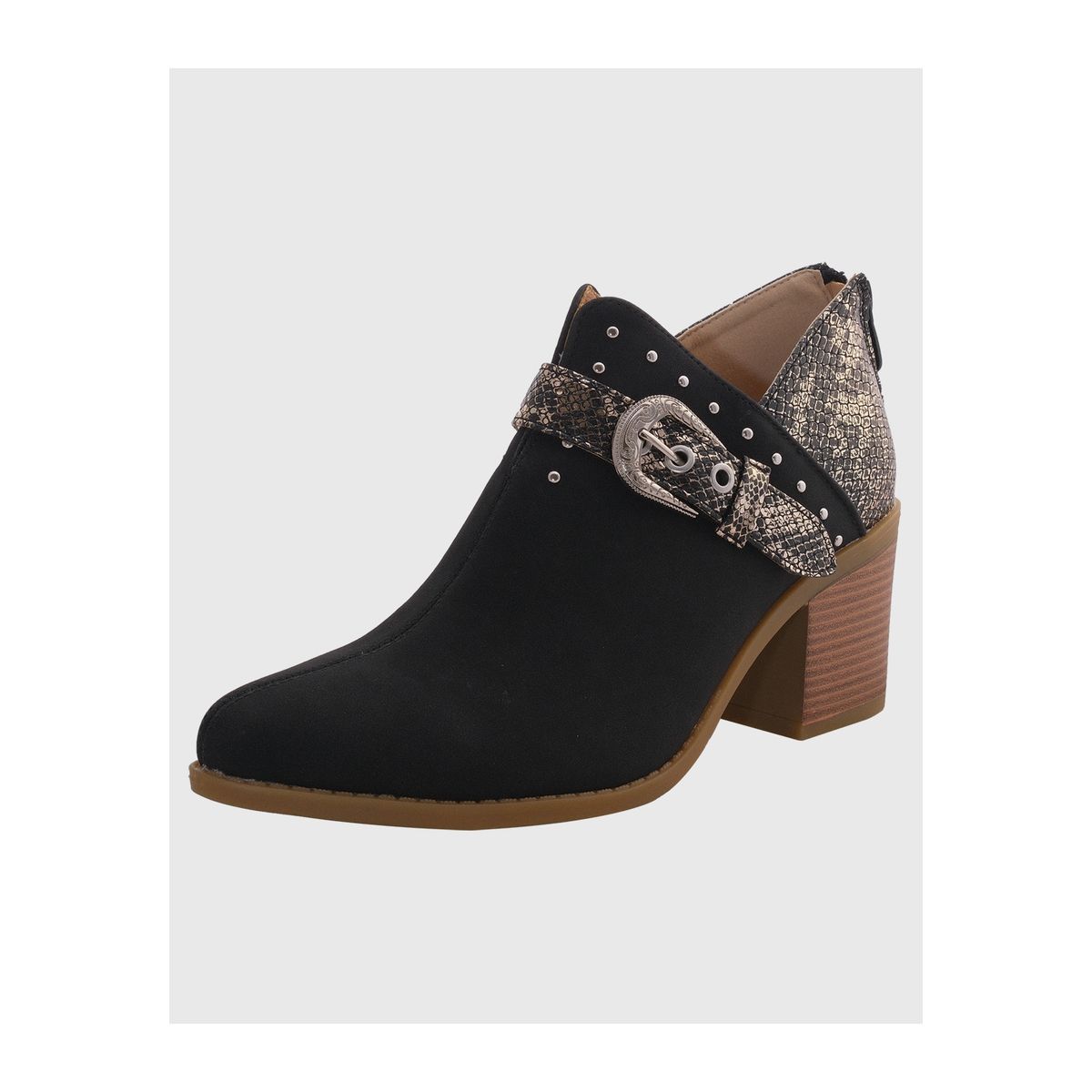 DINASTELLA - Botin campero hebilla Negro