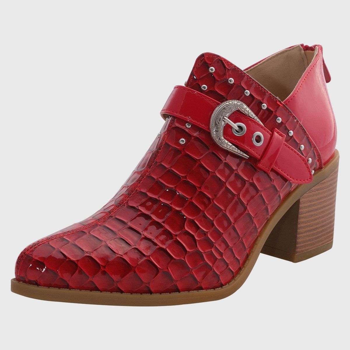 DINASTELLA - Botin campero hebilla Rojo